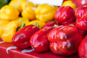 Yellow and red bell pepper, Chili