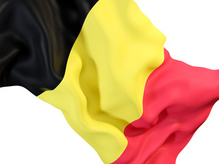 Waving flag of belgium