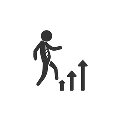 Career ladder vector icon. Business, human resource sign. Looking for talent. Search man vector icon. Job search icon
