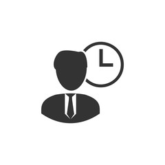 waiting room icon. Business, human resource sign. Looking for talent. Search man vector icon. Job search icon