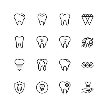 Teeth flat icon