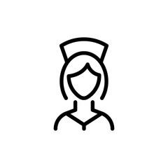 Nurse line icon