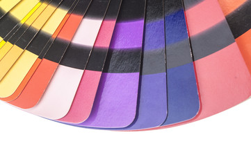 Fototapeta na wymiar Rainbow color palette isolated on white
