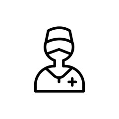 Nurse line icon