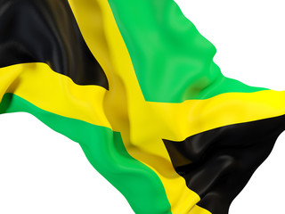 Waving flag of jamaica