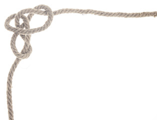 tied knot of of natural ropes