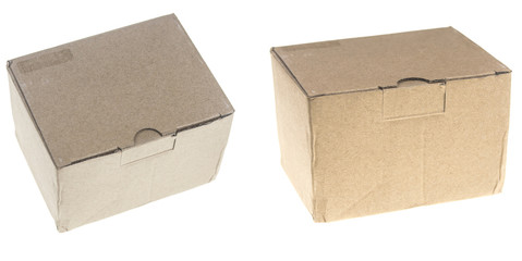 cardboard box isolated on a white background