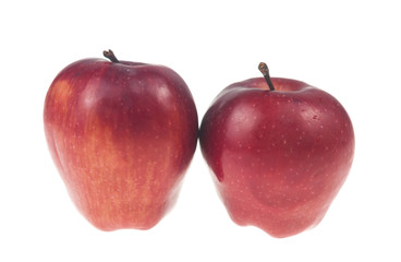 red apples isolated