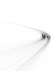 Abstract white background texture. Dynamic curves ands blurs pattern. Detailed fractal graphics. Science and technology concept.