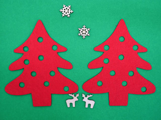 Fototapeta na wymiar Christmas and New Year greeting card concept