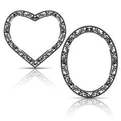 silhouette carved frame with shadow