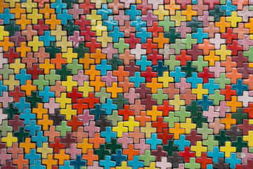 colourful tile background wall