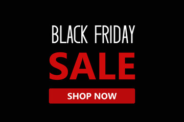 Obraz premium Black Friday sale web page banner, background, holiday shopping online sale concept