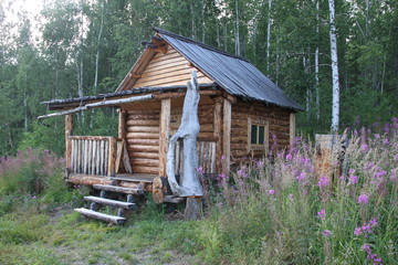 Forest house for hunters and fishermen. The Republic Of Tyva. (The Vast Russia! Sergey, Bryansk.)