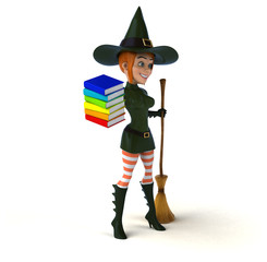 Sexy witch - 3D Illustration