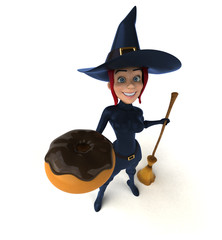 Sexy witch - 3D Illustration