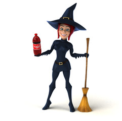 Sexy witch - 3D Illustration