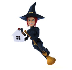 Sexy witch - 3D Illustration