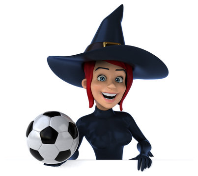 Sexy witch - 3D Illustration