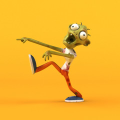 Fun zombie - 3D Illustration