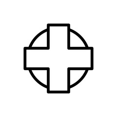 Fototapeta premium Hospital line icon