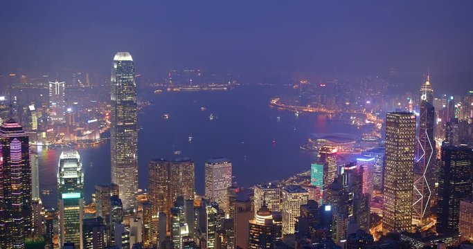  Hong Kong skyline at night