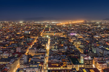 Mexico city at night.