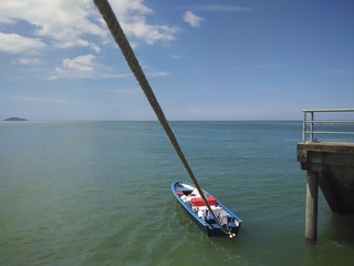 Obraz premium Palm Beach Resort Sematan Sarawak Malaysia