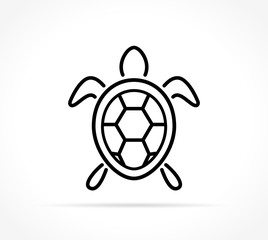 Obraz premium turtle icon on white background