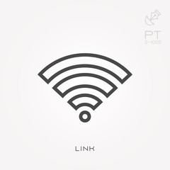 Line icon link