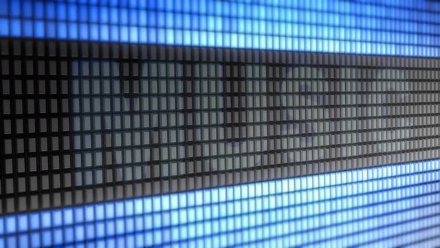 "MUSIC" on the Screen. 4K Resolution. Encoder Prores 4444. Great Quality. Looping.