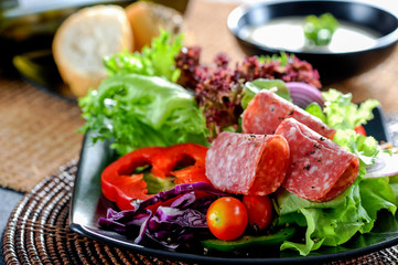 Salami sandwich