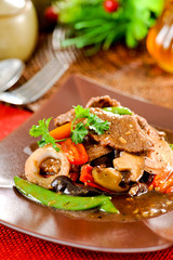 Beef stir fry