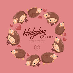 Boy and girl wearing Animal fancy hat : Vector Illustration