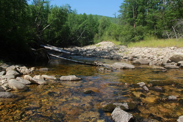 Clear water. The Kalar River. The Vitim River. Zabaykalsky Krai. (The Vast Russia! Sergey, Bryansk.)