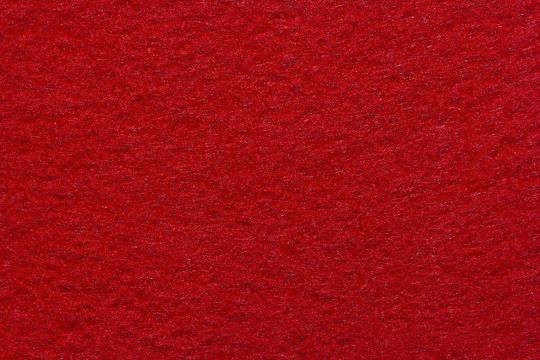 Red Felt Texture . Close Up 