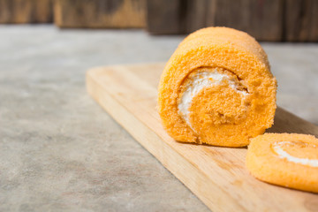 Roll cake small orange