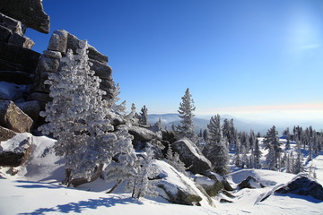 Fototapeta na wymiar Winter Siberia