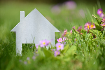 immobilier maison construction batir  logement pret hypothecaire banque investissement menage vert bois printemps bois brique terrain planete terre jardin fleurs loisir jardinage