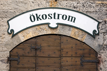 Schild 245 - Ökostrom