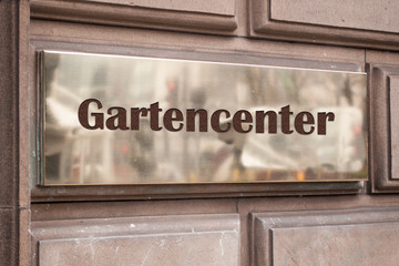 Schild 205 - Gartencenter