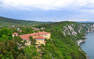 Fototapeta na wymiar Duino Castle near Trieste, Italy
