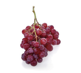 red grape isolated on white background
