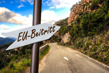 Schild 253 - EU-Beitritt
