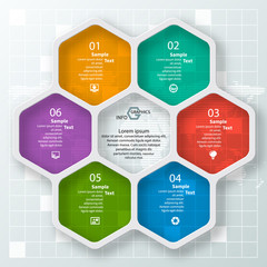 Abstract 3D Paper Infographics