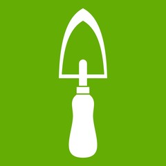 Garden trowel icon green