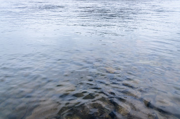 Surface of water close up, texture
