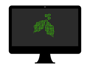 Pixel Icon PC - Stechpalme