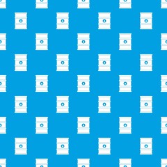 Oil barrel pattern seamless blue