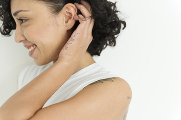 Fototapeta premium Portrait of a woman smiling